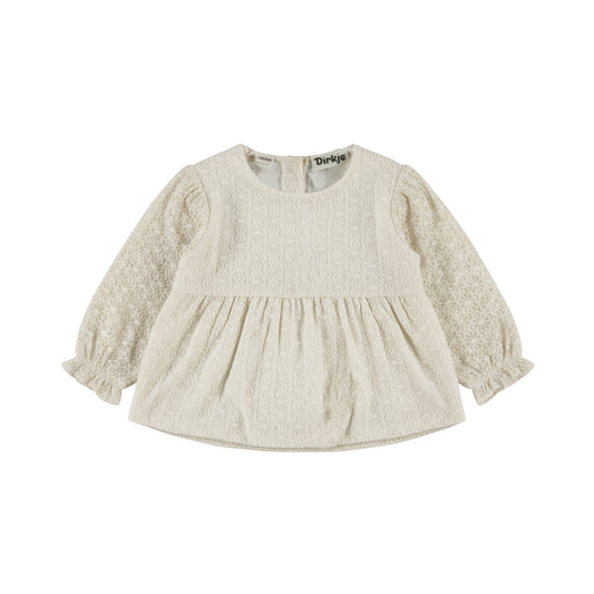 Dirkje Meisjes Blouse - Antique white