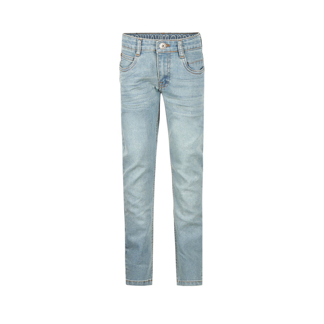 No Way Monday Jongens Tapered Fit Jeans - Denim light blue