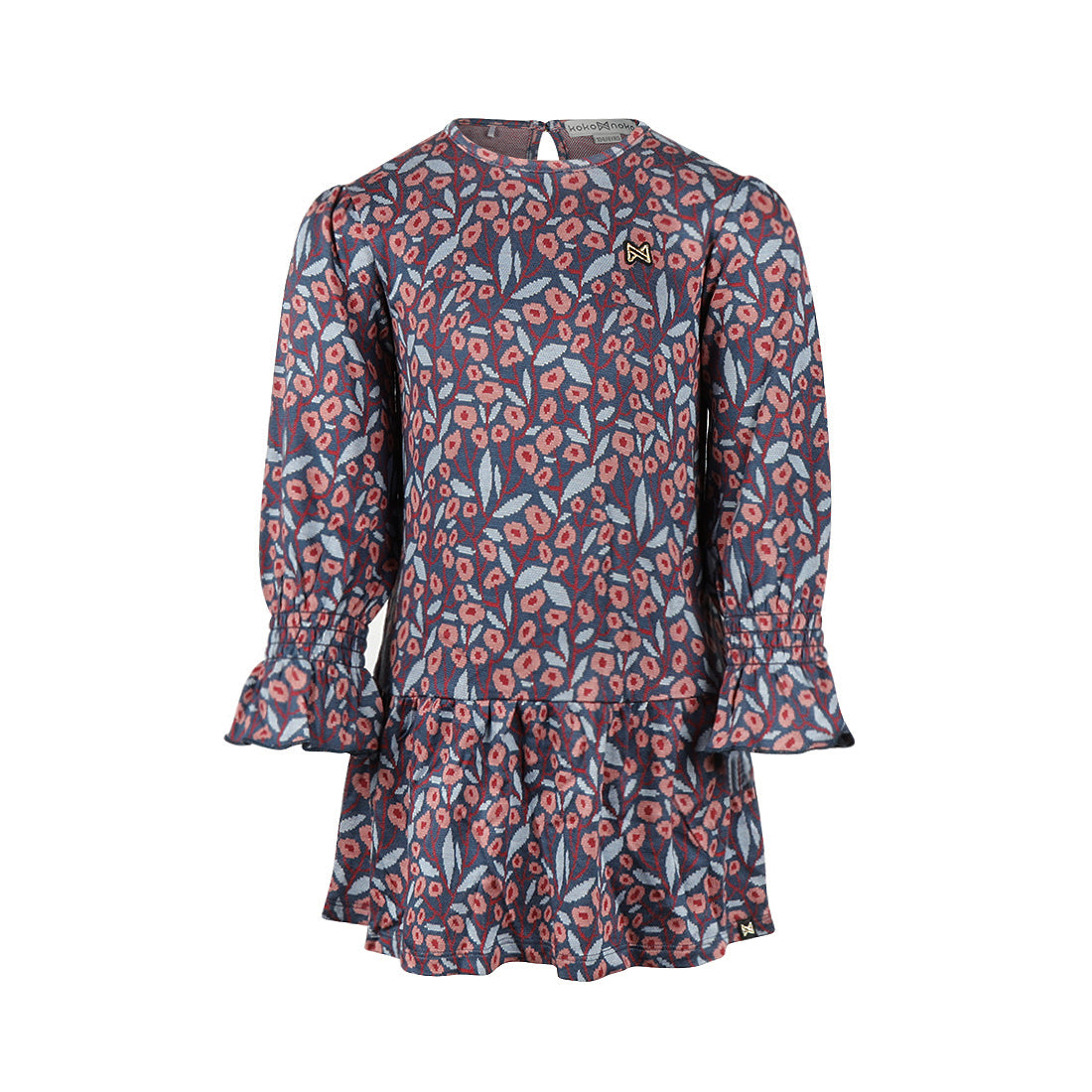 Koko Noko Meisjes Bloemen Jurk - Key largo