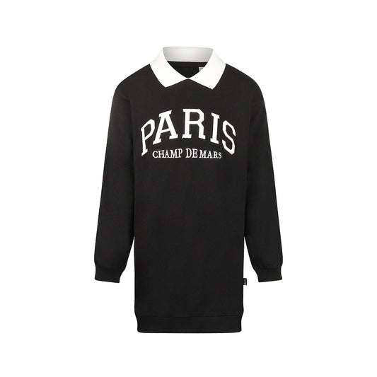 No Way Monday Meisjes Jurk - Black