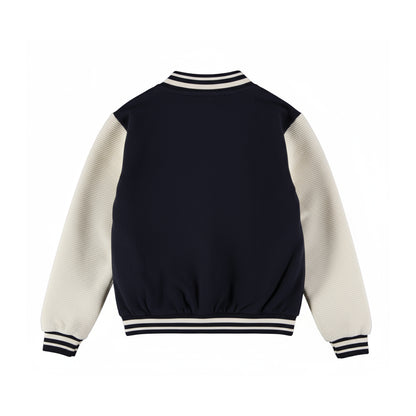 No Way Monday Jongens Baseball Vest - Navy — detailfoto 2