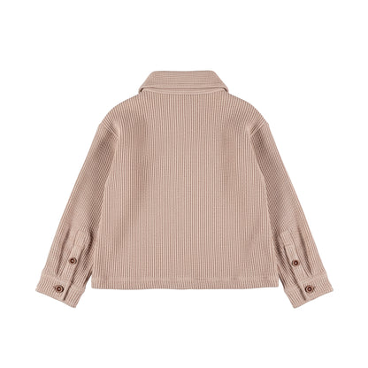 Dirkje Jongens Loose Fit Overhemd - Angora — detailfoto 2