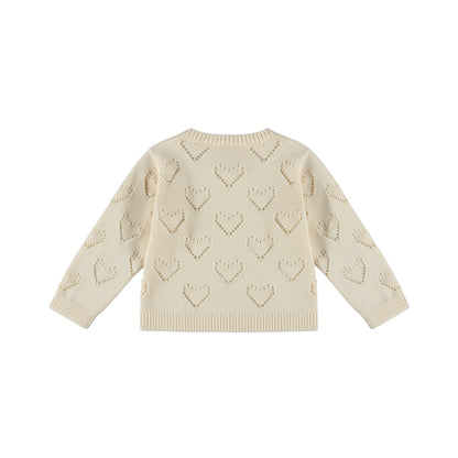 Dirkje Meisjes Vest - Antique white — detailfoto 2