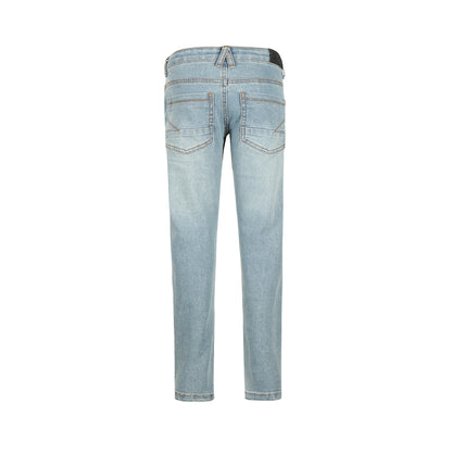 No Way Monday Jongens Tapered Fit Jeans - Denim light blue — detailfoto 2