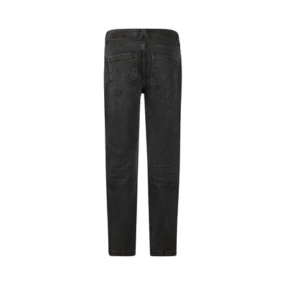 No Way Monday Jongens Loose Fit Jeans - Dark grey melee — detailfoto 2