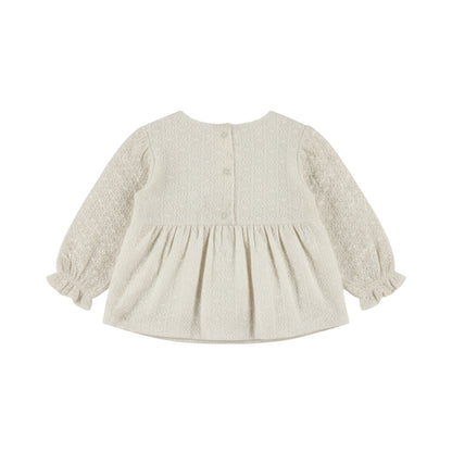 Dirkje Meisjes Blouse - Antique white — detailfoto 2