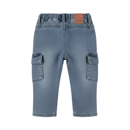 Dirkje Jongens Tapered Fit Jeans - Denim mid. Blue — detailfoto 2