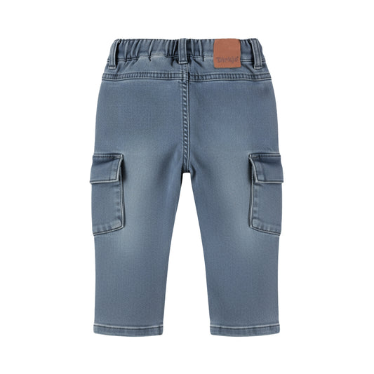 Dirkje Jongens Tapered Fit Jeans - Denim mid. Blue — detailfoto 2