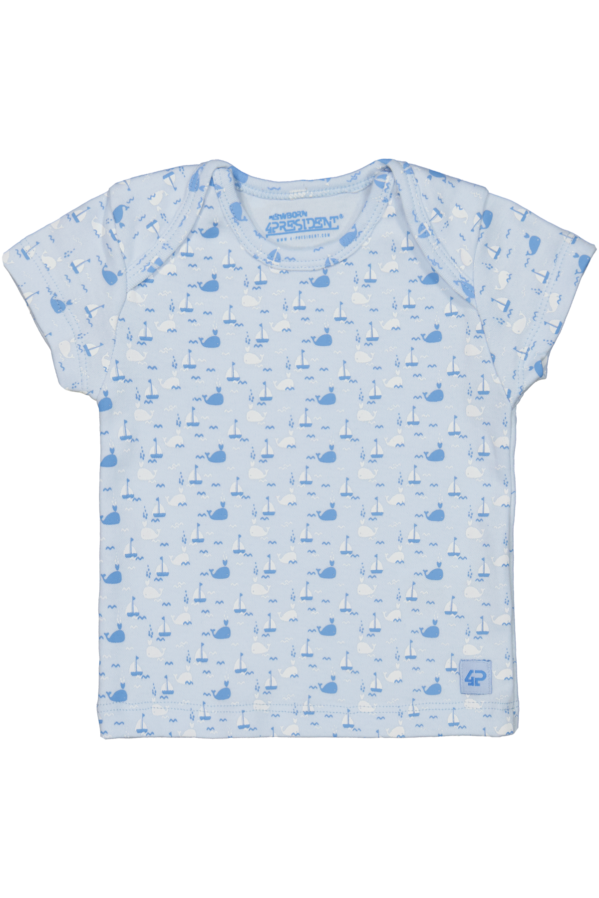 4President Jongens T-shirt Rein - Lichtblauw