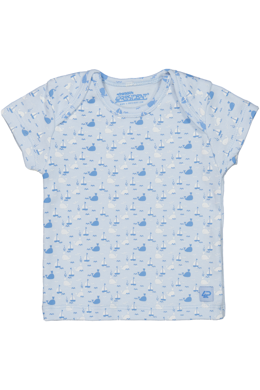 4President Jongens T-shirt Rein - Lichtblauw