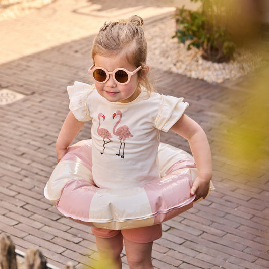 Dirkje flamingo kleding set - t-shirt en korte broek