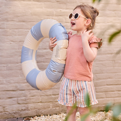 Dirkje multi colour stripes baby set - t-shirt en korte broek