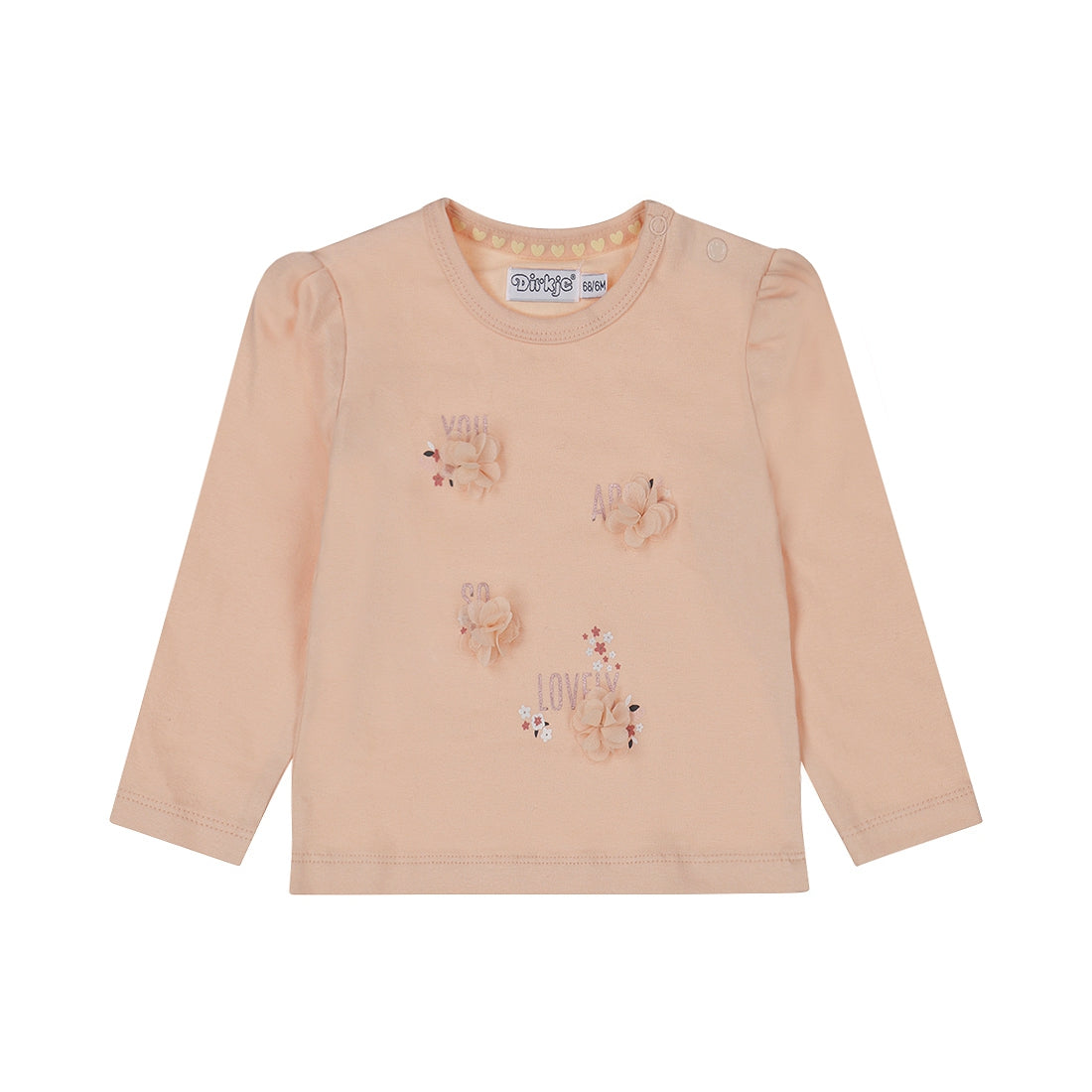 Dirkje Meisjes Longsleeve - Zacht roze