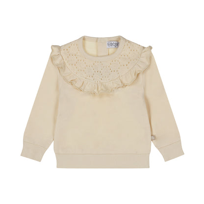 Dirkje Meisjes Sweater - Gebroken wit