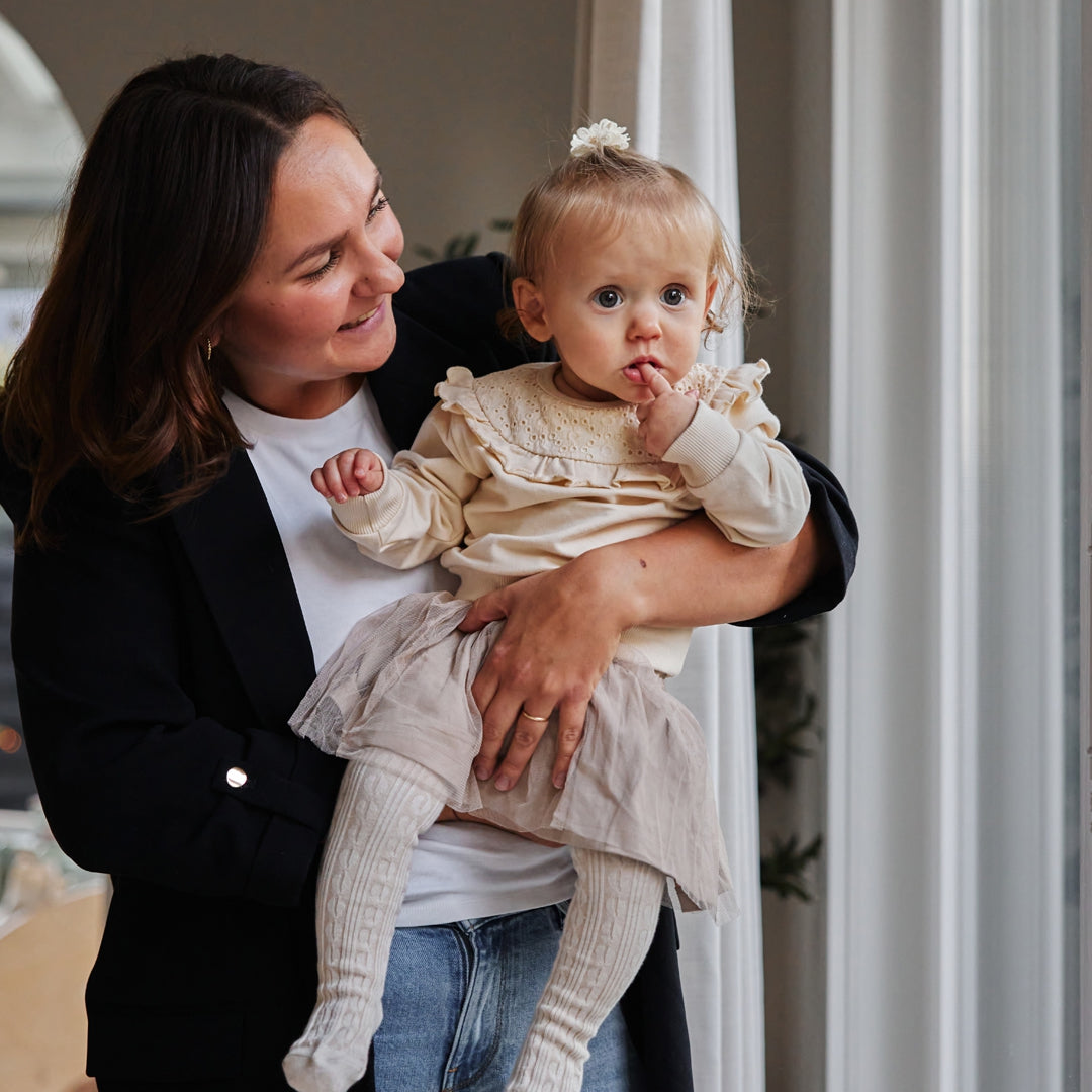 Dirkje Meisjes Sweater - Gebroken wit