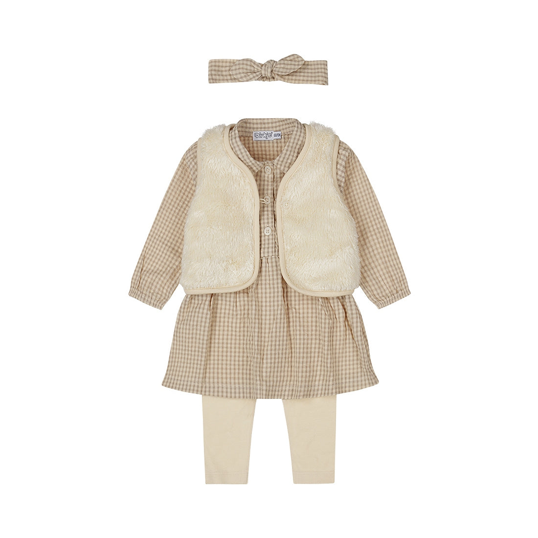 Dirkje Meisjes Babyset - Taupe