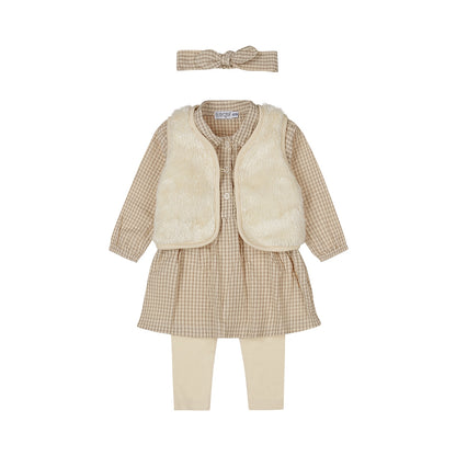 Dirkje Meisjes Babyset - Taupe