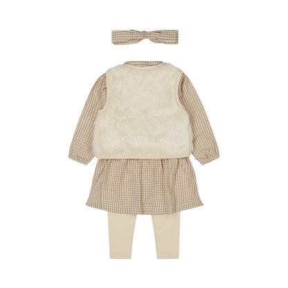 Dirkje Meisjes Babyset - Taupe
