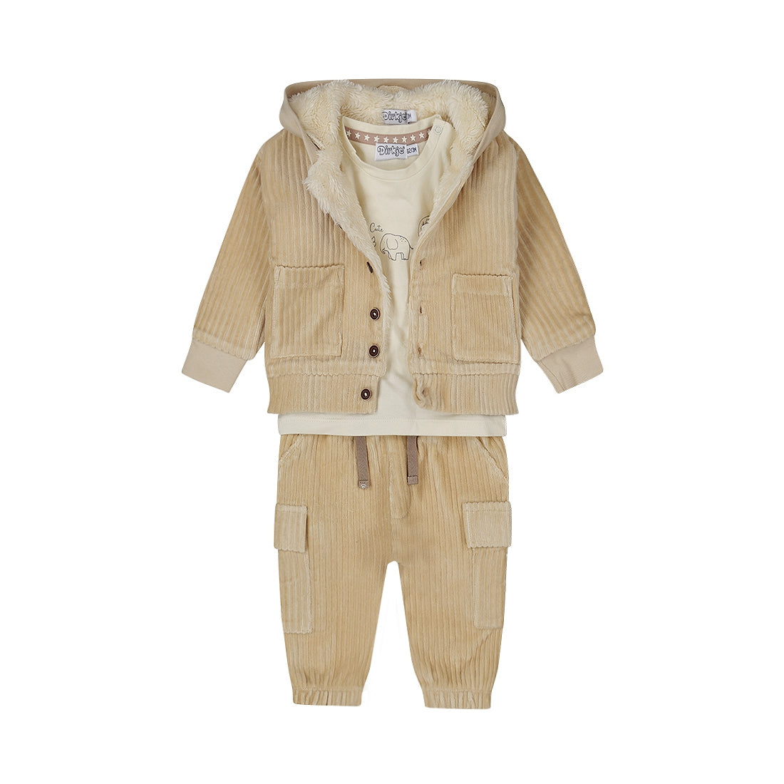 Dirkje Jongens Babyset - Zand