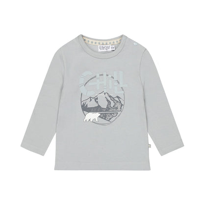 Dirkje Jongens Longsleeve - Lichtgrijs