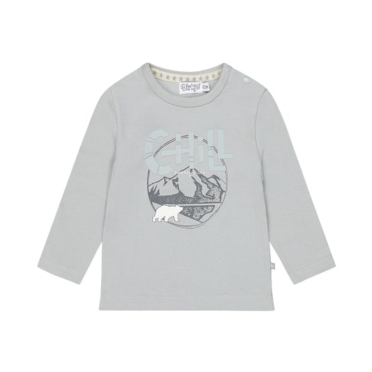 Dirkje Jongens Longsleeve - Lichtgrijs