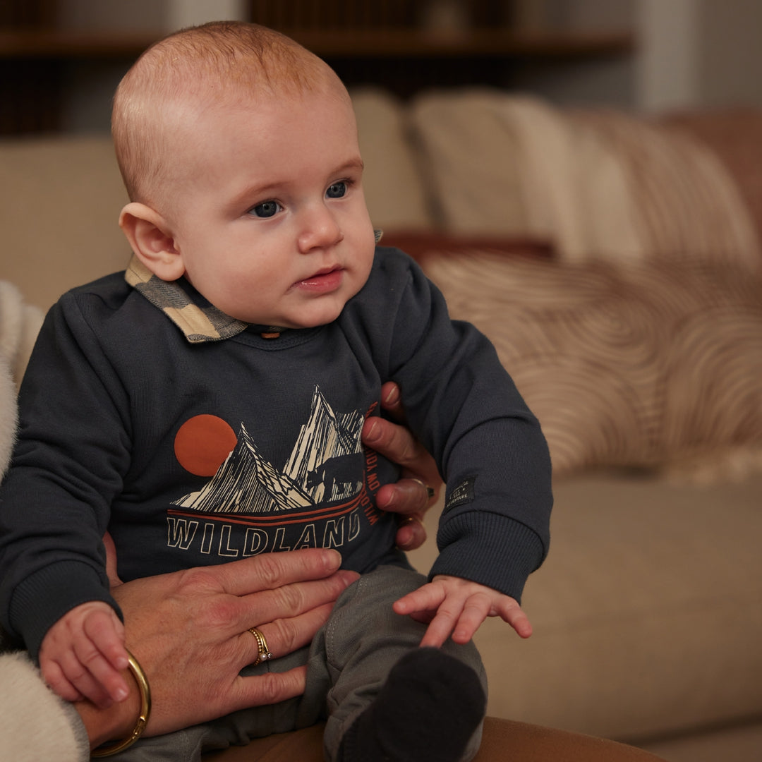 Dirkje Jongens Sweater - Donkergrijs