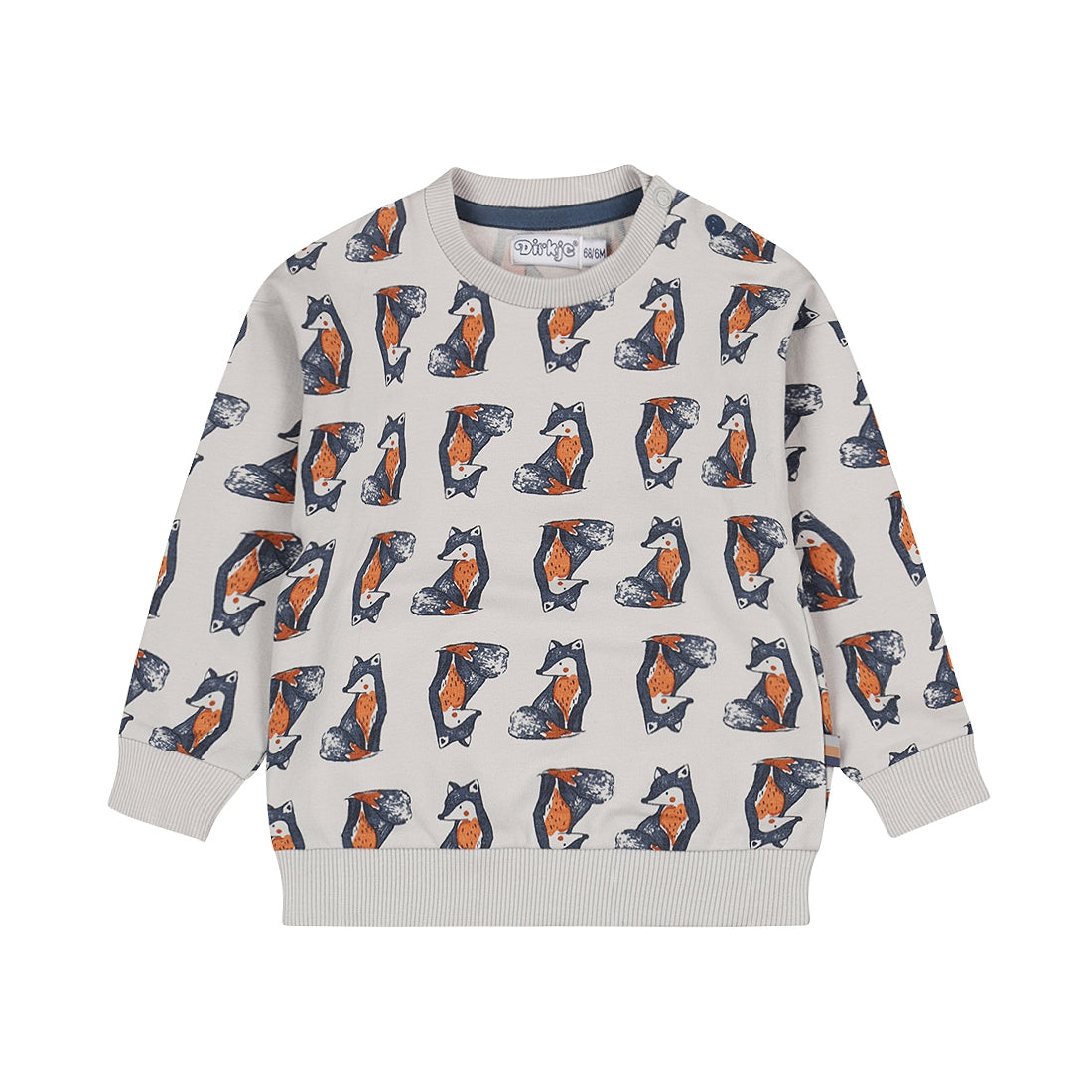 Dirkje Jongens Sweater - Lichtgrijs