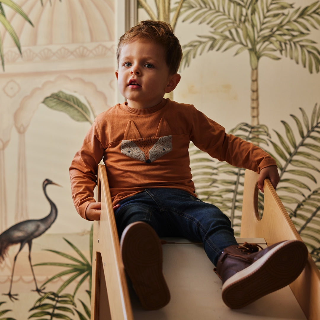 Dirkje Jongens Longsleeve - Cognac
