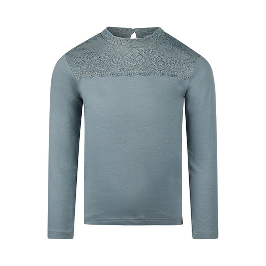 Koko Noko Meisjes Longsleeve - Grijsblauw