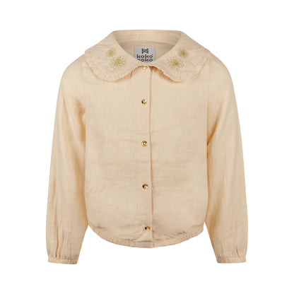 Koko Noko Meisjes Blouse - Crèmewit