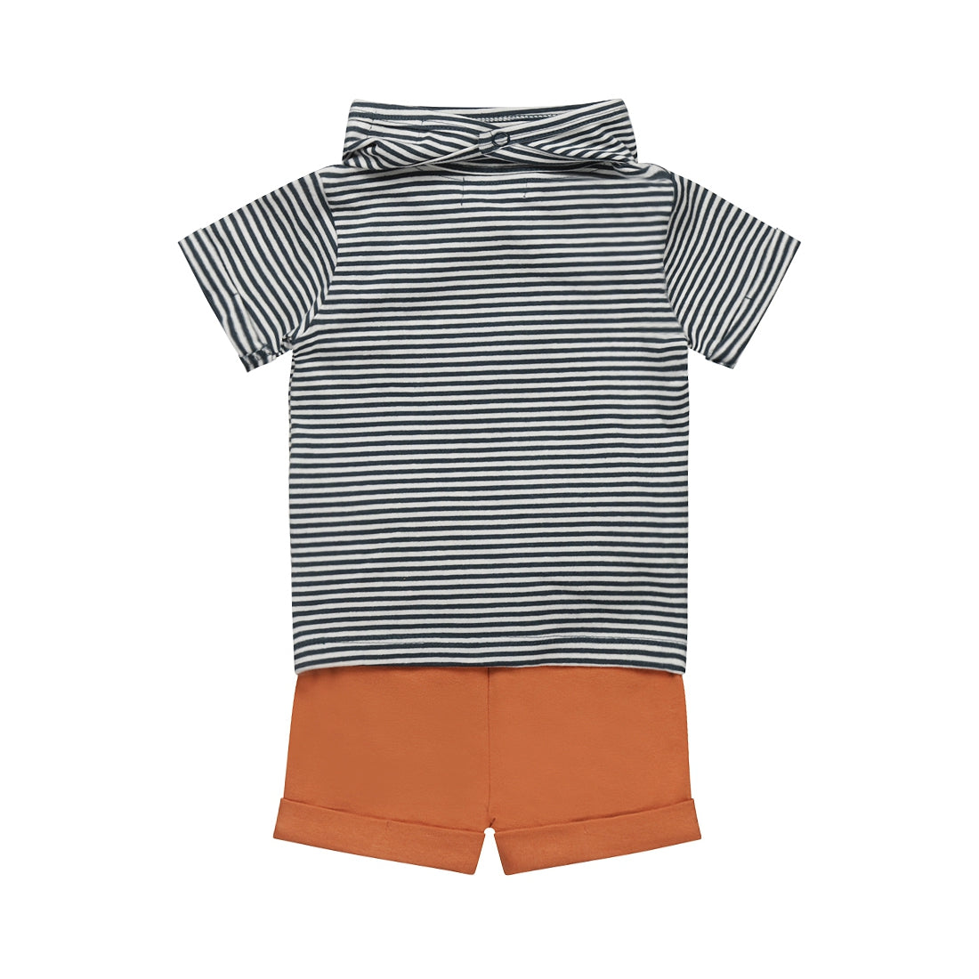 Dirkje smile little monkey baby set - t-shirt, kort broekje en bandana