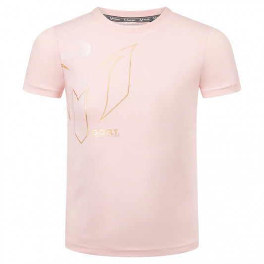 Messi greatest of all time t-shirt pink