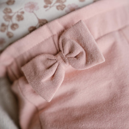 Dirkje strikjes baby broek dusty pink