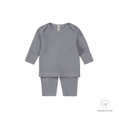 Dirkje faded blue baby set- t-shirt en broekje