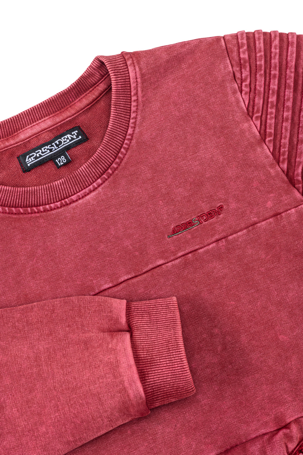 4President Jongens Sweater Nick - Rood — detailfoto 3