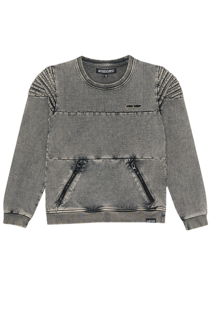 4President Jongens Sweater Nick - Grijs gewassen