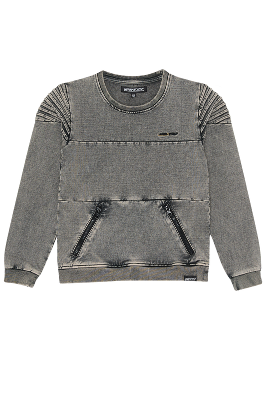 4President Jongens Sweater Nick - Grijs gewassen