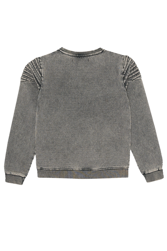 4President Jongens Sweater Nick - Grijs gewassen — detailfoto 2