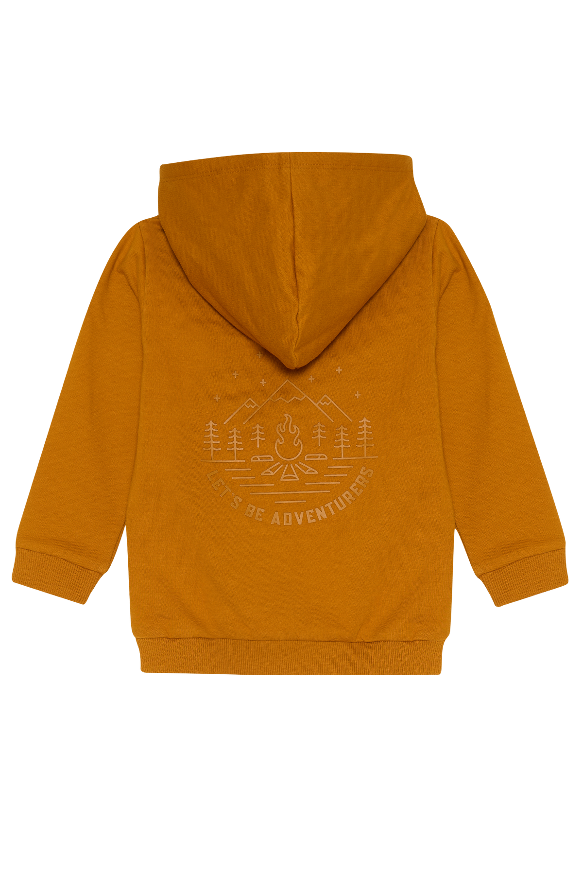 4President Jongens Hoodie Borre - Okergeel — detailfoto 2