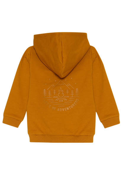 4President Jongens Hoodie Borre - Okergeel — detailfoto 2