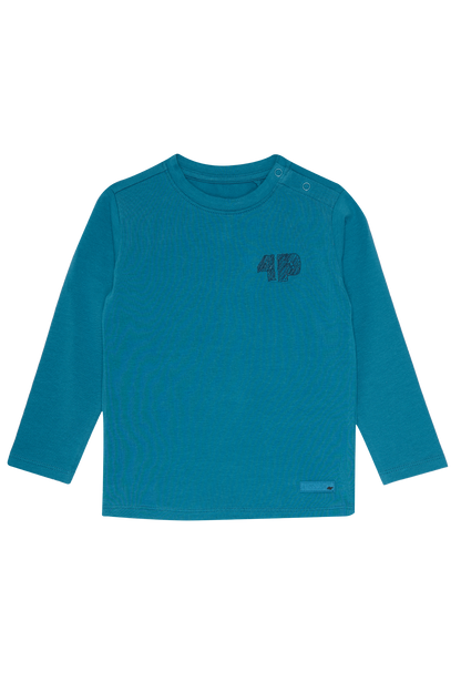 4President Jongens Longsleeve Boris - Petrolblauw