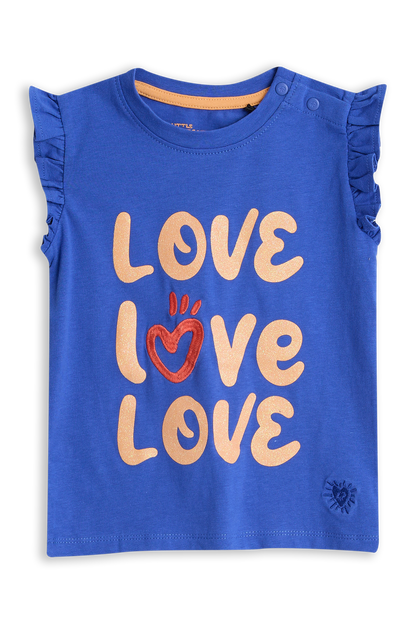 4President Meisjes Top - Dazzling Blue — detailfoto 2
