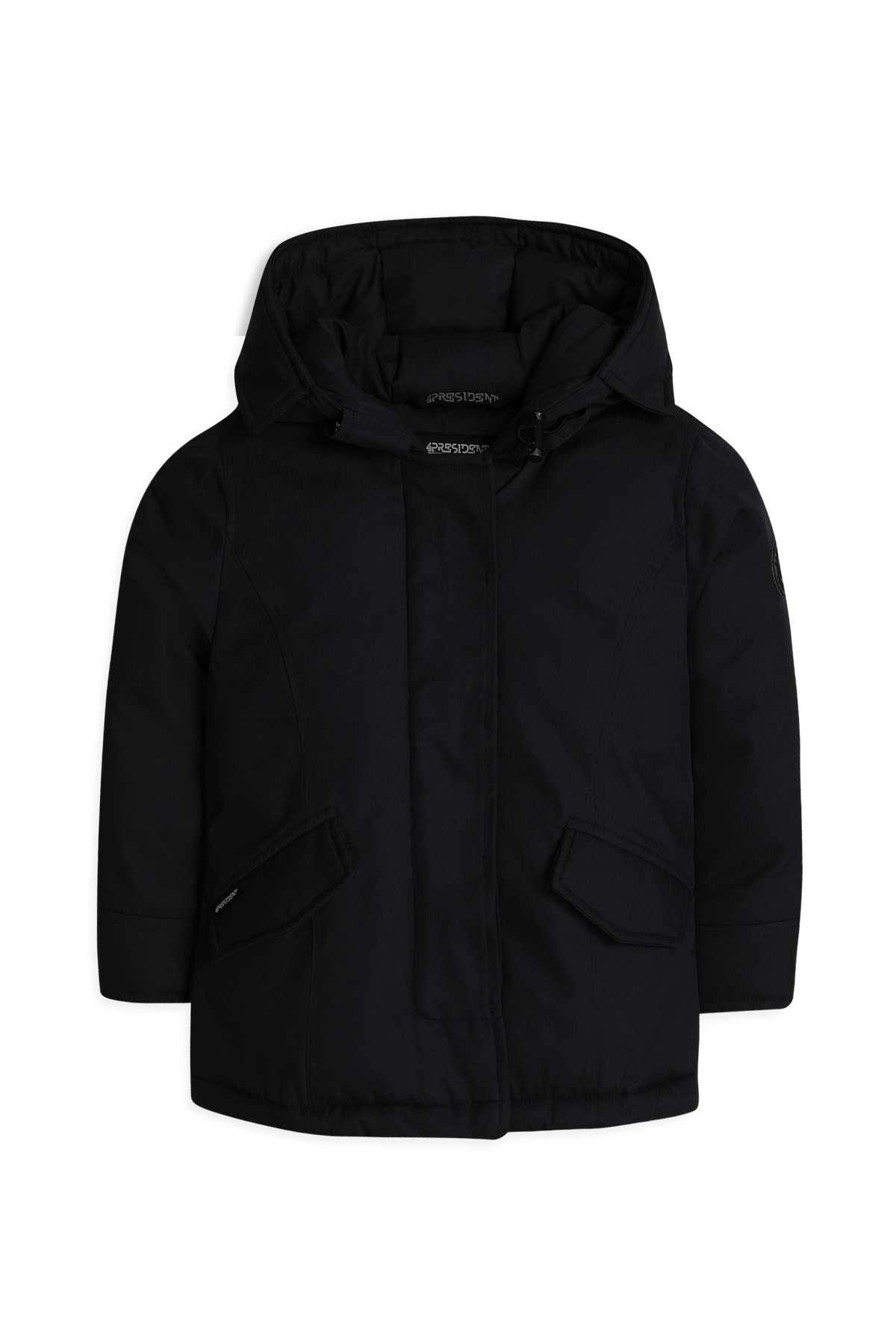 4President Jongens Parka Perry - Zwart — detailfoto 2