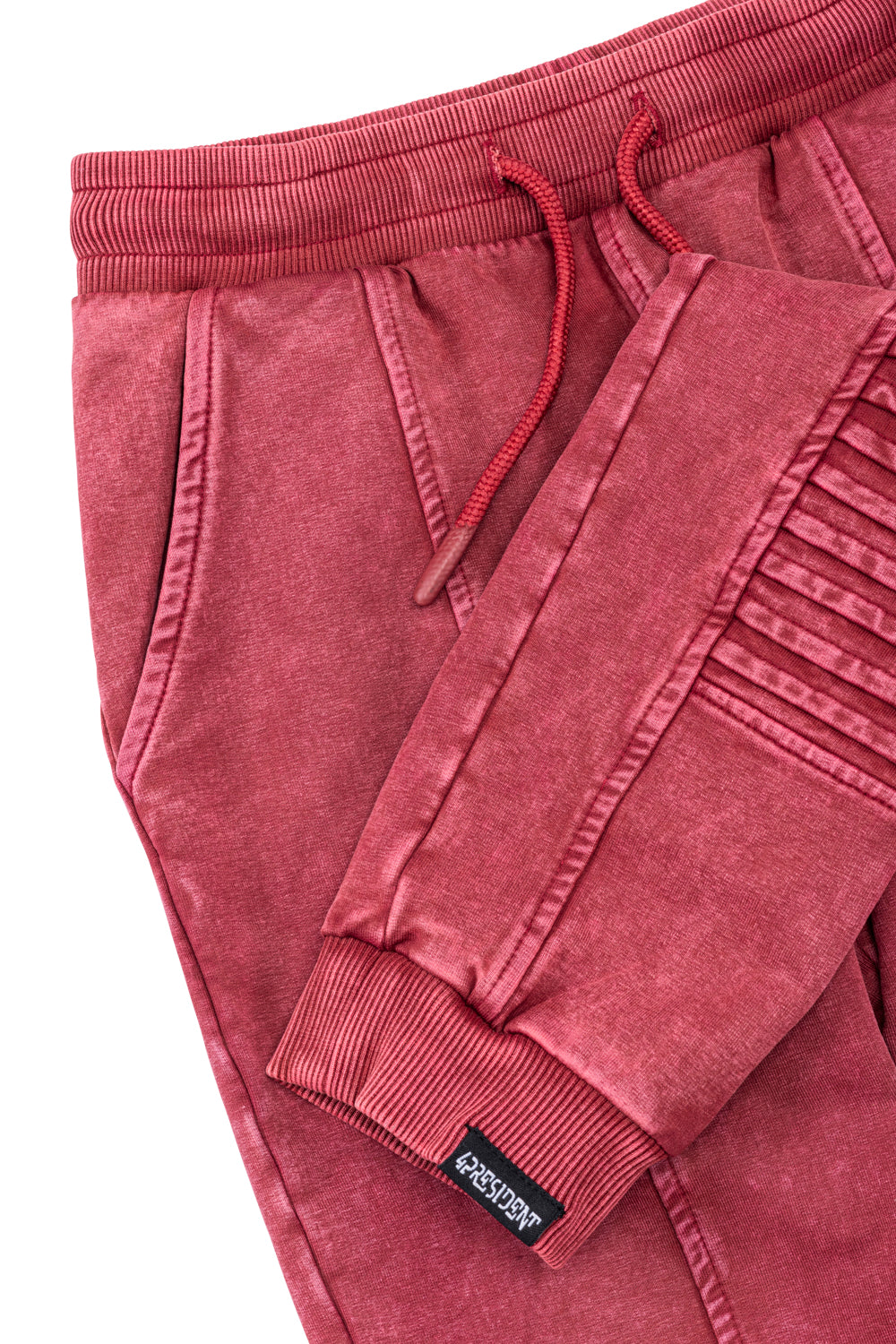 4President Jongens Joggingbroek Niels - Rood — detailfoto 3