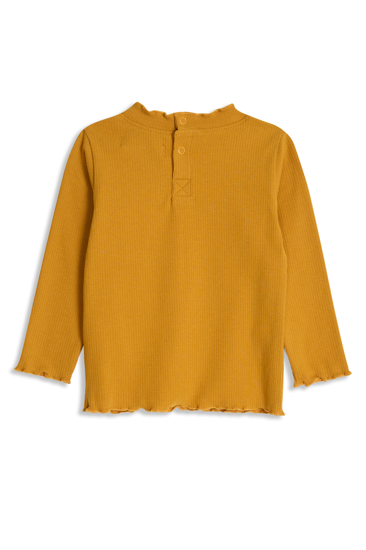 4President Meisjes Longsleeve Bregje - Okergeel — detailfoto 2