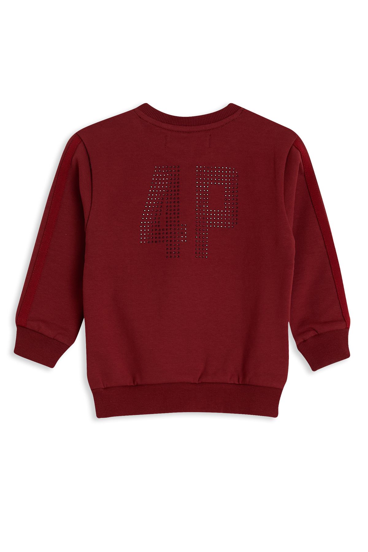 4President Meisjes Sweater Korra - Donker wijnrood — detailfoto 3