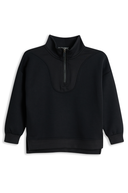 4President Meisjes Sweater Maud - Zwart — detailfoto 2
