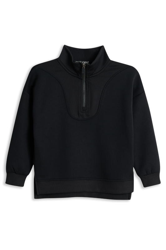 4President Meisjes Sweater Maud - Zwart — detailfoto 2