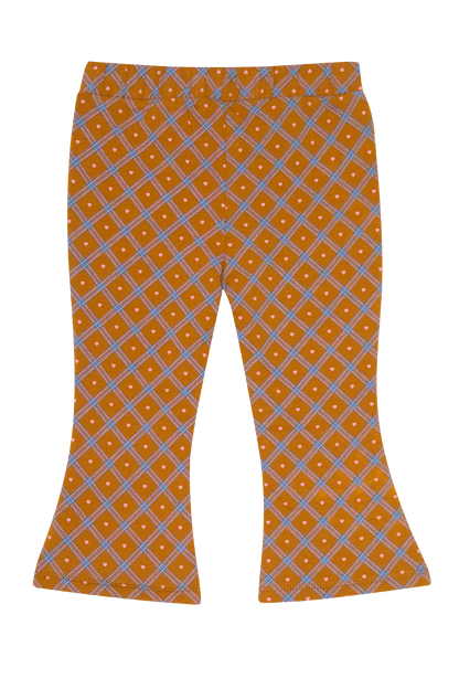 4President Meisjes Broek Bloem - Okerbruin — detailfoto 2