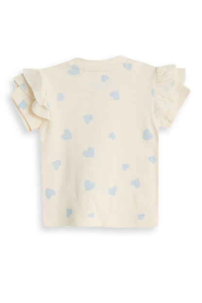 4President Meisjes T-shirt Milou - Crème — detailfoto 3